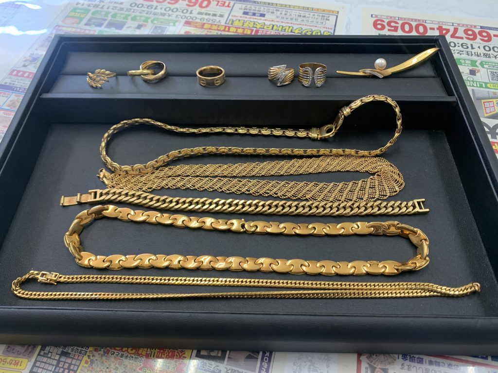 K18　K22　K24　純金　金　貴金属　アクセサリー　ゴールド　ネックレス　リング　指輪　ブレスレット　金製品